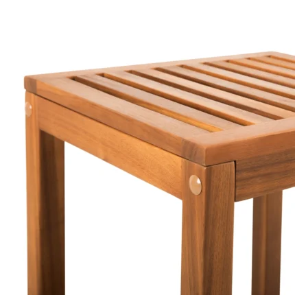 3-Tier Solid Wood Shelving Unit