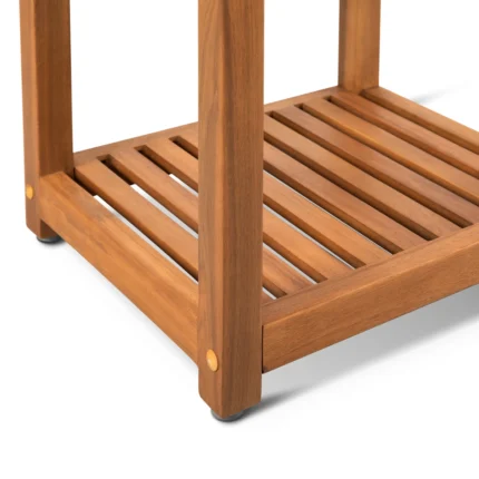 3-Tier Solid Wood Shelving Unit