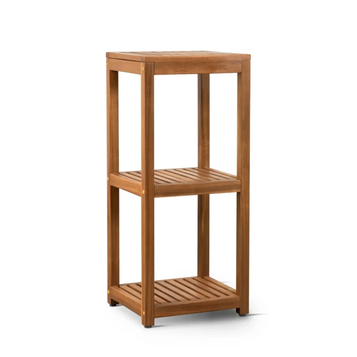 3-Tier Solid Wood Shelving Unit