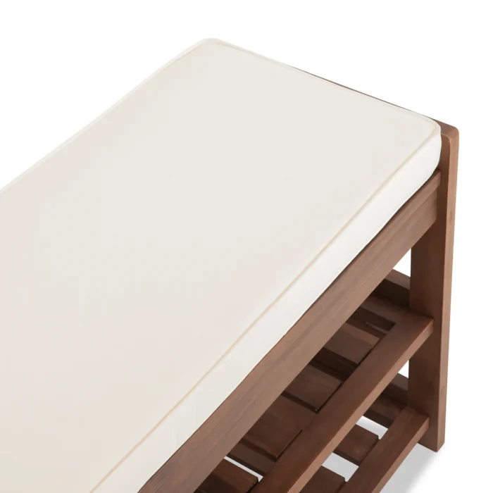 Wooden Shoe Bench for Entryway and Closet