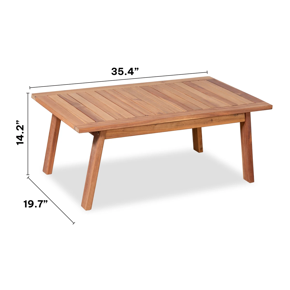 Dimension diagram of the acacia outdoor coffee table