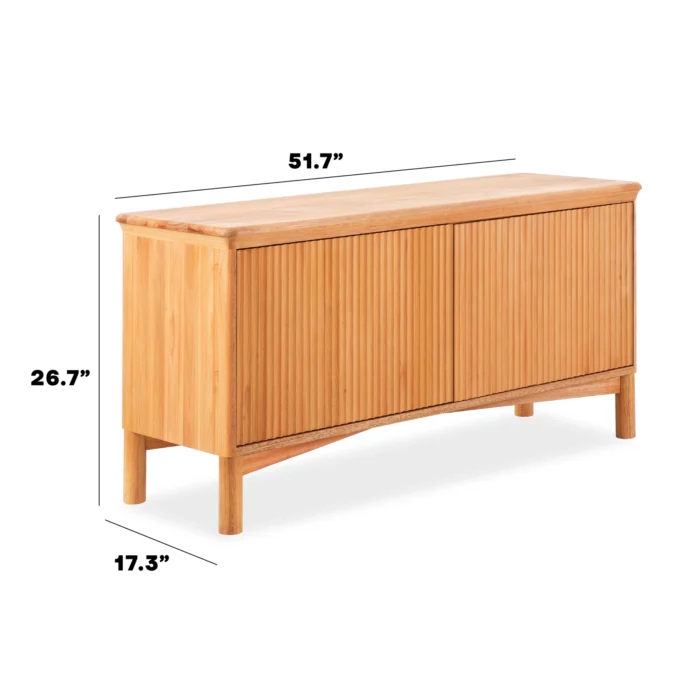 Solid Eucalyptus Wood Outdoor Sideboard