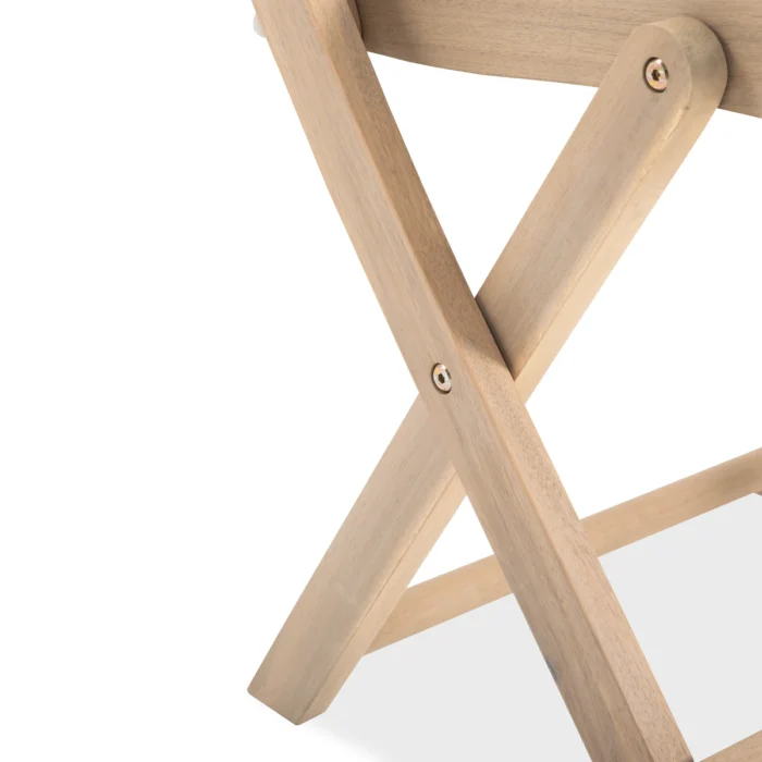 3-Piece Solid Wood Folding Outdoor Bistro Set