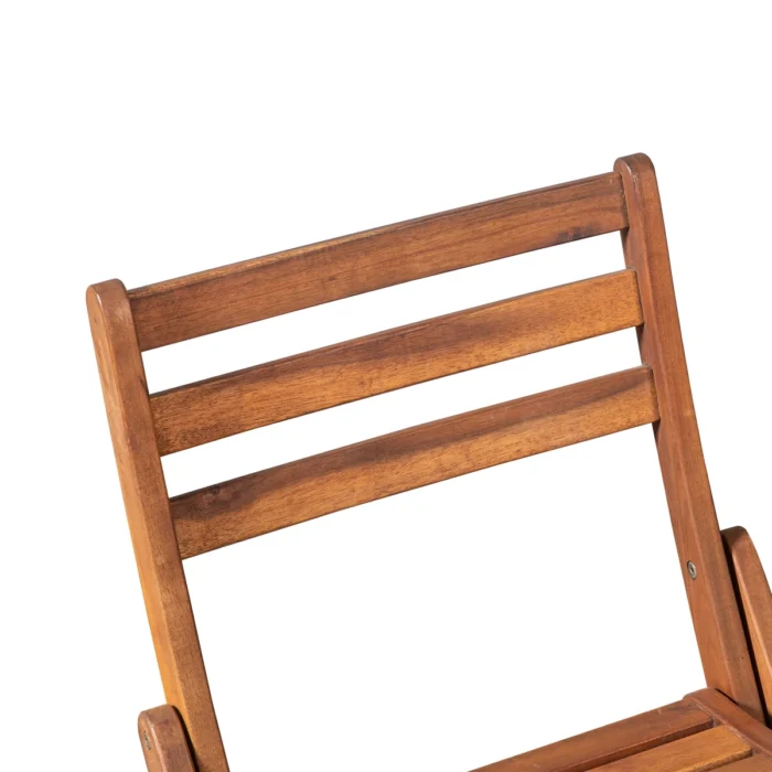 Solid Wood Patio Folding Chair (Set of 2)