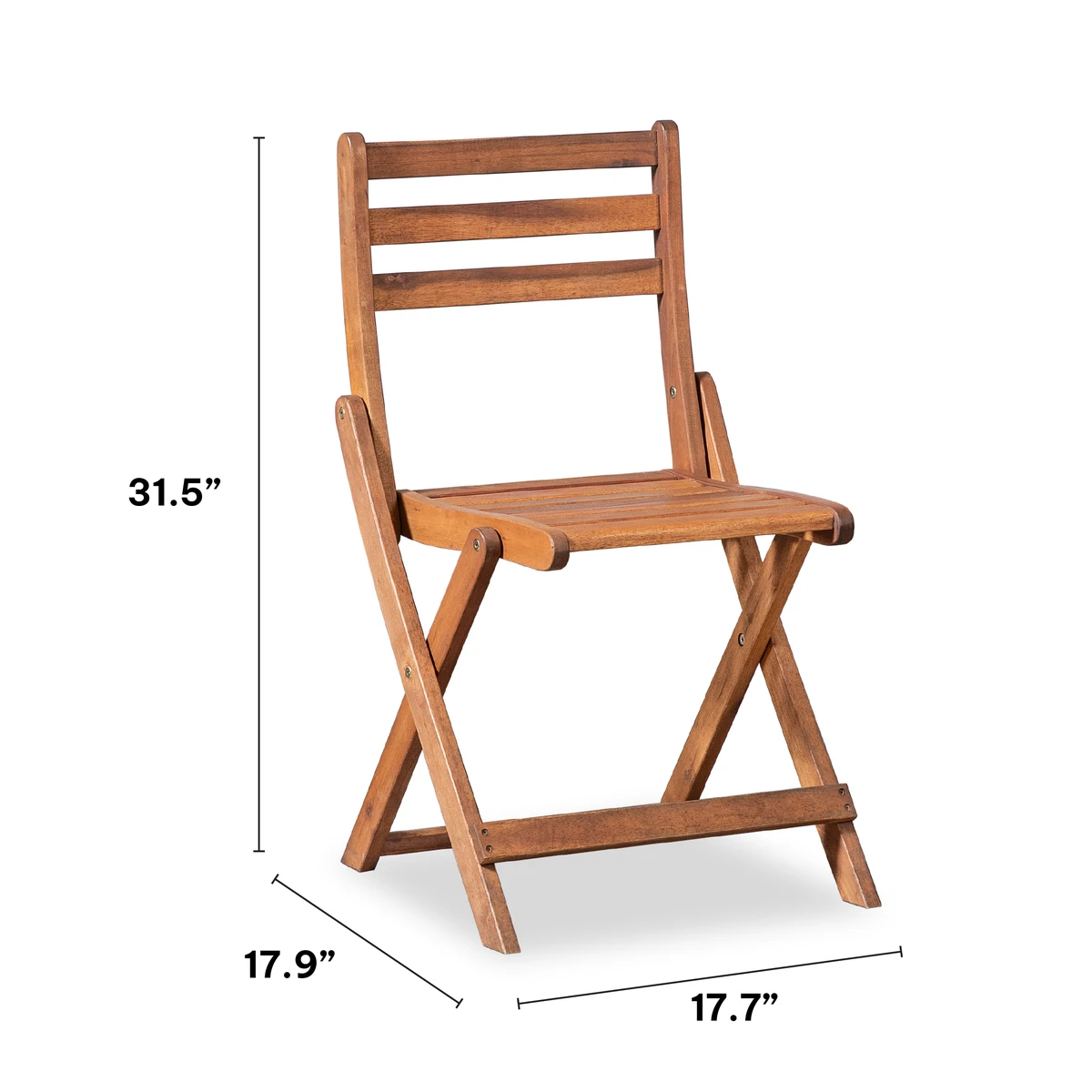 wood patio folding chairs dimensions natural