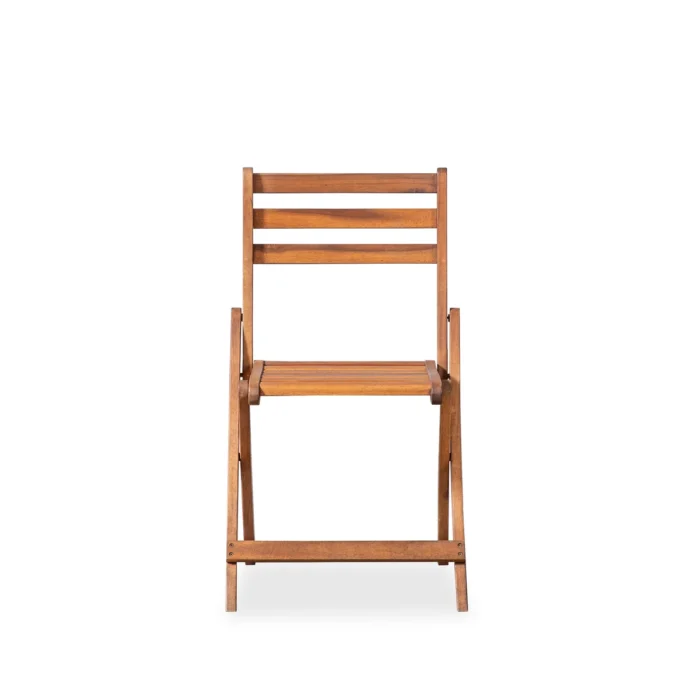 Solid Wood Patio Folding Chair (Set of 2)