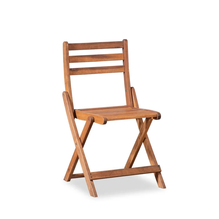Solid Wood Patio Folding Chair (Set of 2)