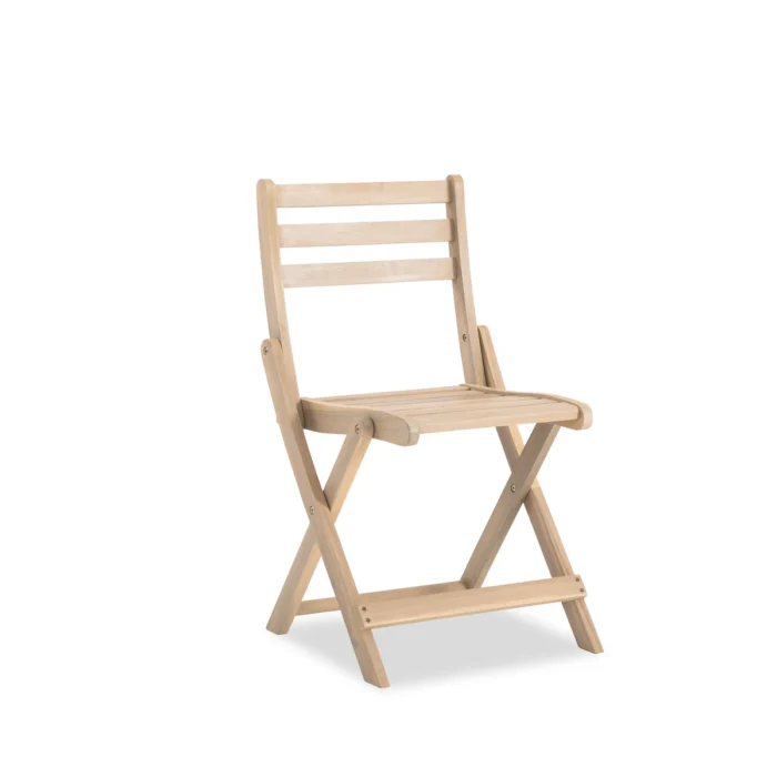 Solid Wood Patio Folding Chair (Set of 2)