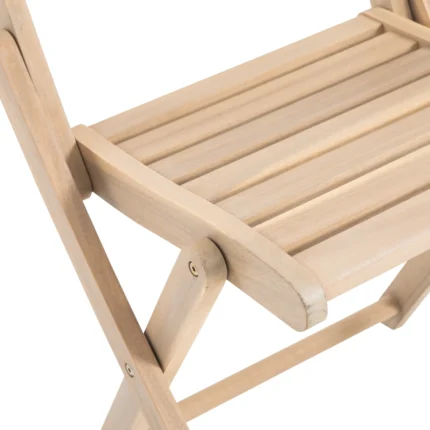 Solid Wood Patio Folding Chair (Set of 2)