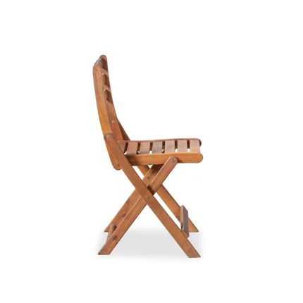 Solid Wood Patio Folding Chair (Set of 2)