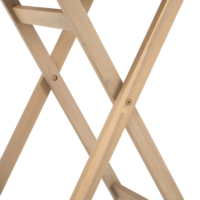 Round Solid Wood Patio Folding Table