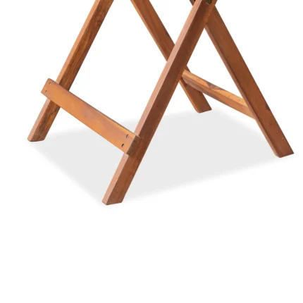 Round Solid Wood Patio Folding Table