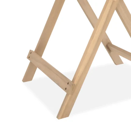 Round Solid Wood Patio Folding Table