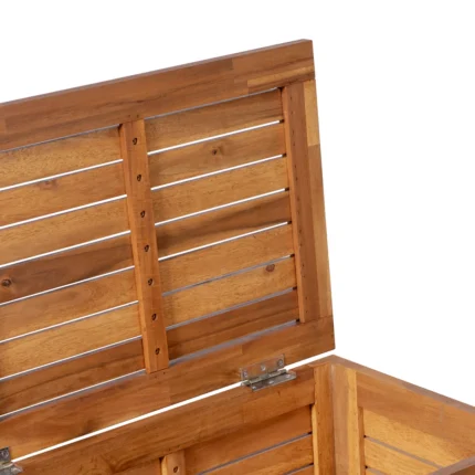 Slatted Solid Wood Patio Storage Deck Box