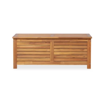 Slatted Solid Wood Patio Storage Deck Box