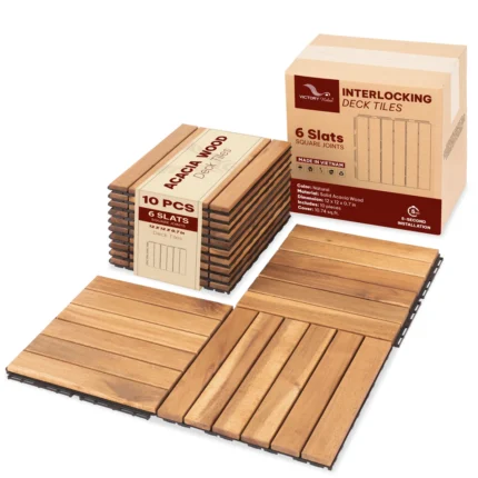 acacia deck tiles 6 slats square joint pack of 10 nature main 01