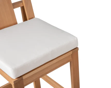 Eucalyptus Wood Outdoor Bar Stool (Set of 2)