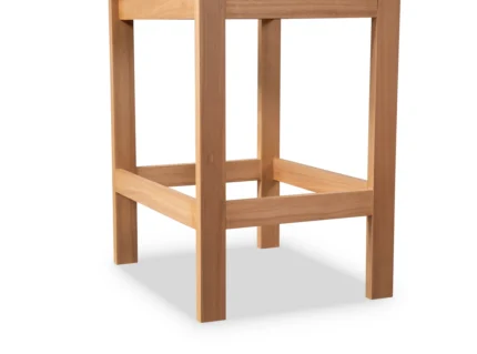 Eucalyptus Wood Outdoor Bar Stool (Set of 2)