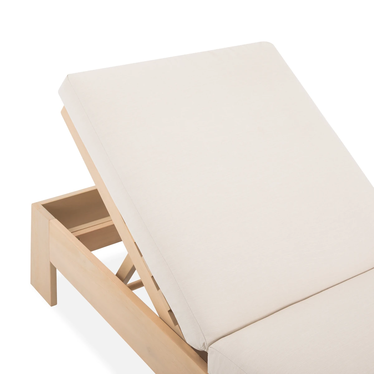 Close-up of the adjustable recline