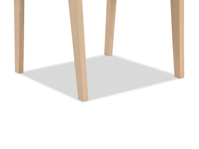 Solid Eucalyptus Wood Dining Table with Sled Legs
