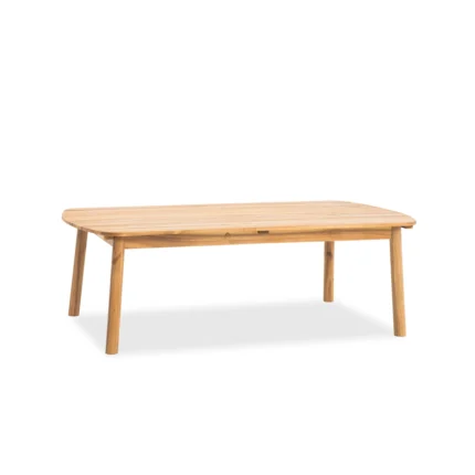 Solid Wood Oval Patio Coffee Table