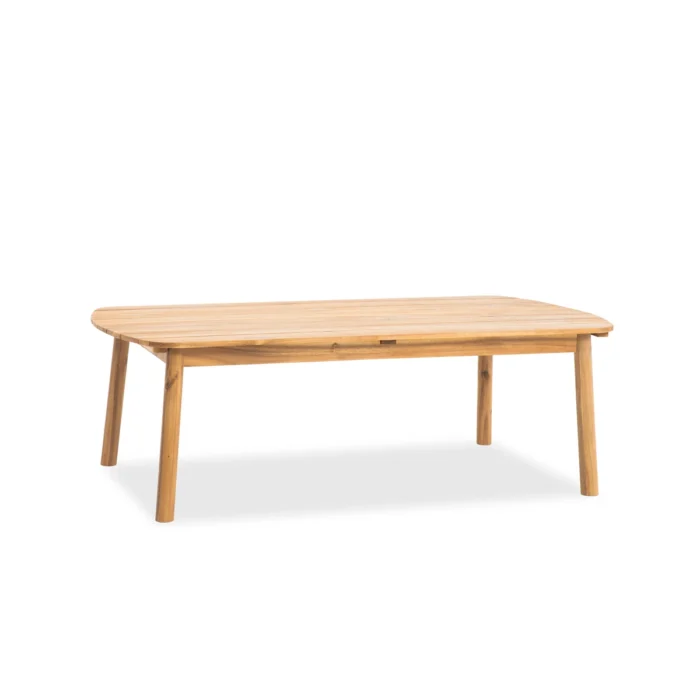 Solid Wood Oval Patio Coffee Table