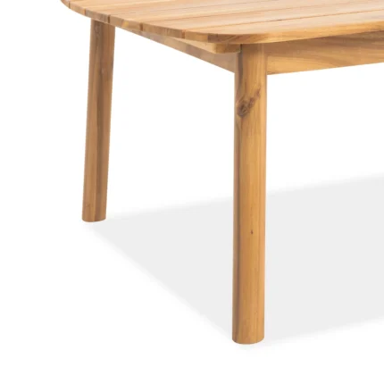 Solid Wood Oval Patio Coffee Table