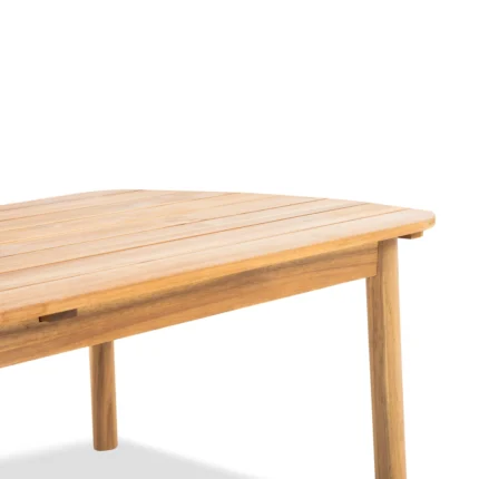 Solid Wood Oval Patio Coffee Table