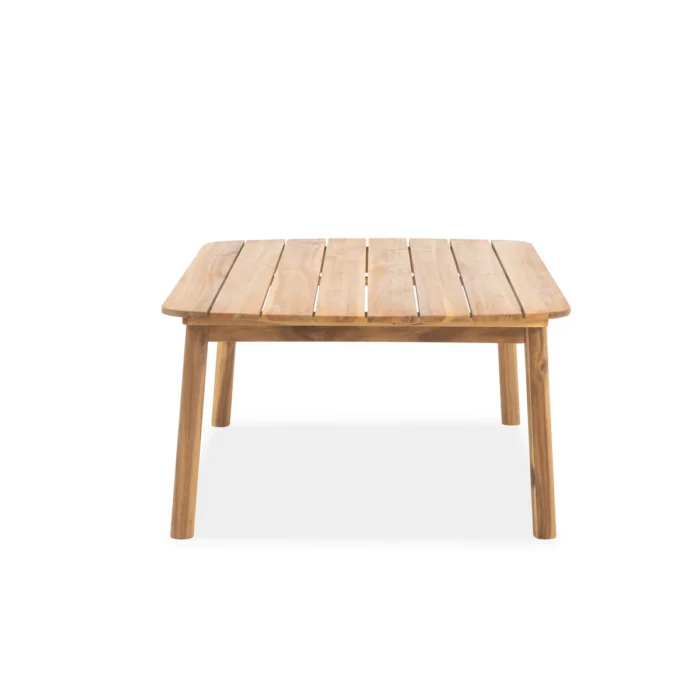 Solid Wood Oval Patio Coffee Table