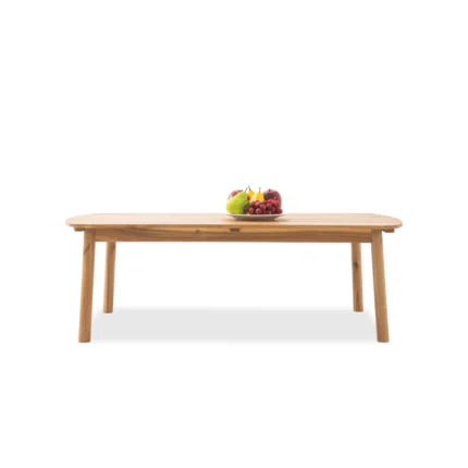 Solid Wood Oval Patio Coffee Table