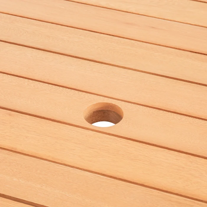 36.2" Solid Wood Round Patio Table