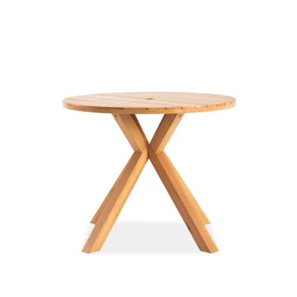36.2" Solid Wood Round Patio Table