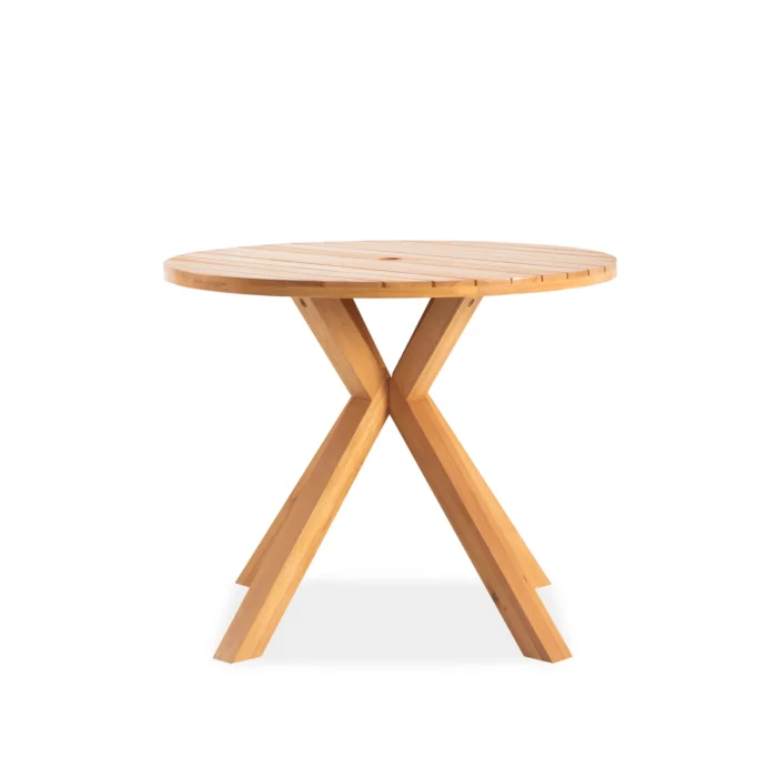 36.2" Solid Wood Round Patio Table