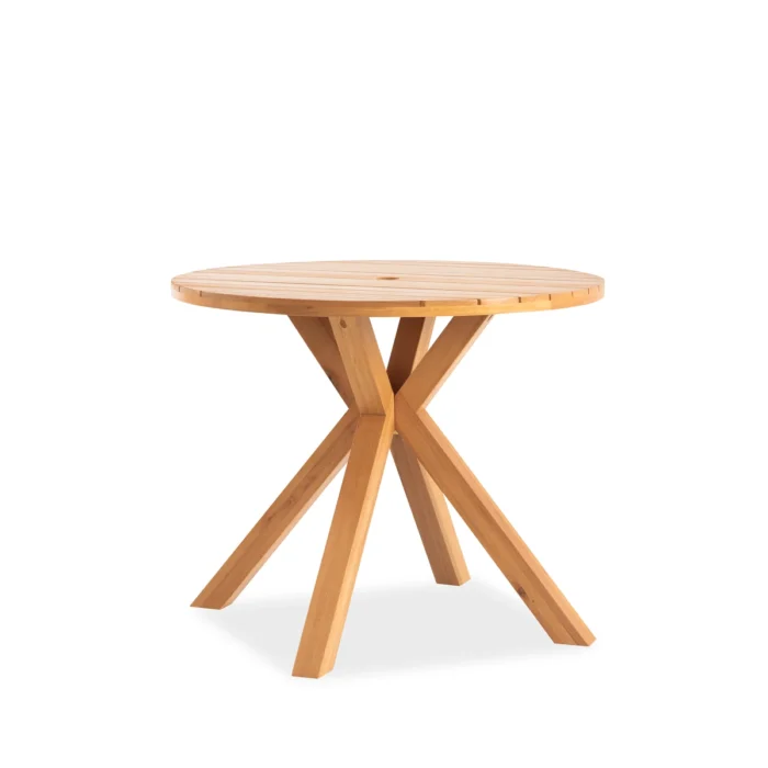 36.2" Solid Wood Round Patio Table
