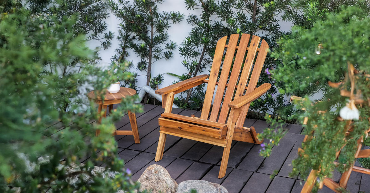 Collapsible Adirondack Chair 440 LBS Waterproof UV Outdoor