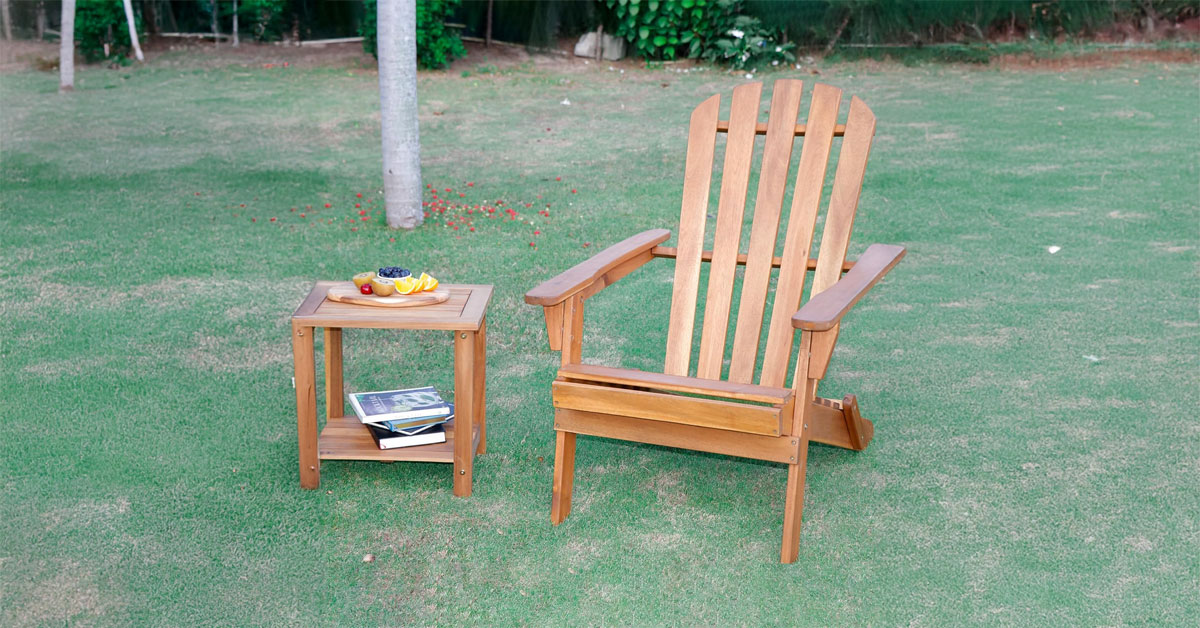 Collapsible Adirondack Chair 440 LBS Waterproof UV Outdoor