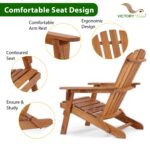 Collapsible Adirondack Chair 440 LBS Waterproof UV Outdoor
