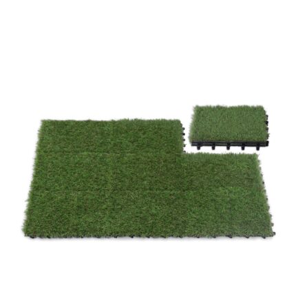 10-Piece Artificial Grass Turf Tiles for Indoor/Outdoor