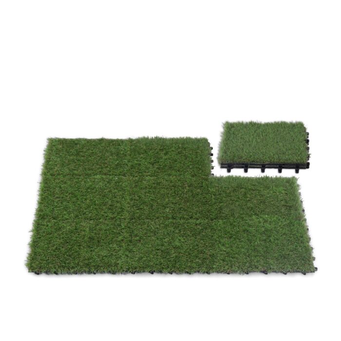 10-Piece Artificial Grass Turf Tiles for Indoor/Outdoor
