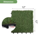 10-Piece Artificial Grass Turf Tiles for Indoor/Outdoor