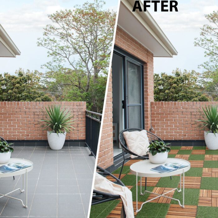 10-Piece Artificial Grass Turf Tiles for Indoor/Outdoor