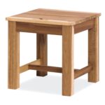 12-Inch Acacia Wood Step Stool for Indoor Use