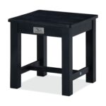 12-Inch Acacia Wood Step Stool for Indoor Use