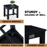 12-Inch Acacia Wood Step Stool for Indoor Use