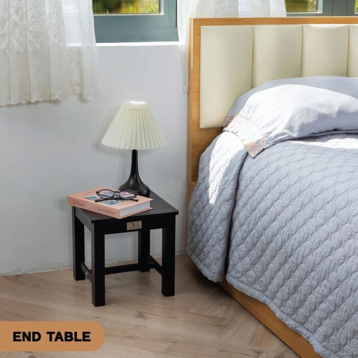 12-Inch Acacia Wood Step Stool for Indoor Use