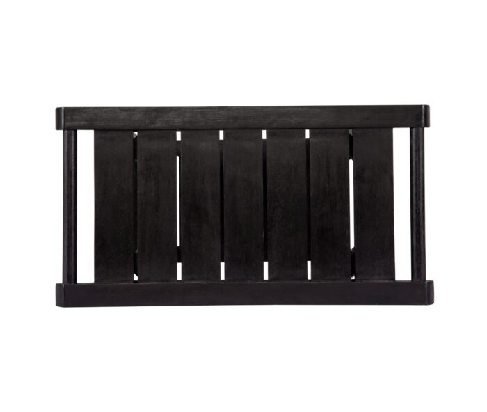 2-Tier Acacia Wood Shower Stool with Storage Shelf
