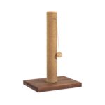 22-Inch Cat Scratching Post Solid Wood Sisal Scratcher