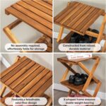 3-Tier Acacia Wood Shoe Rack Portable Storage Shelf