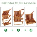 3-Tier Acacia Wood Shoe Rack Portable Storage Shelf