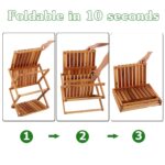 3-Tier Acacia Wood Shoe Rack Portable Storage Shelf